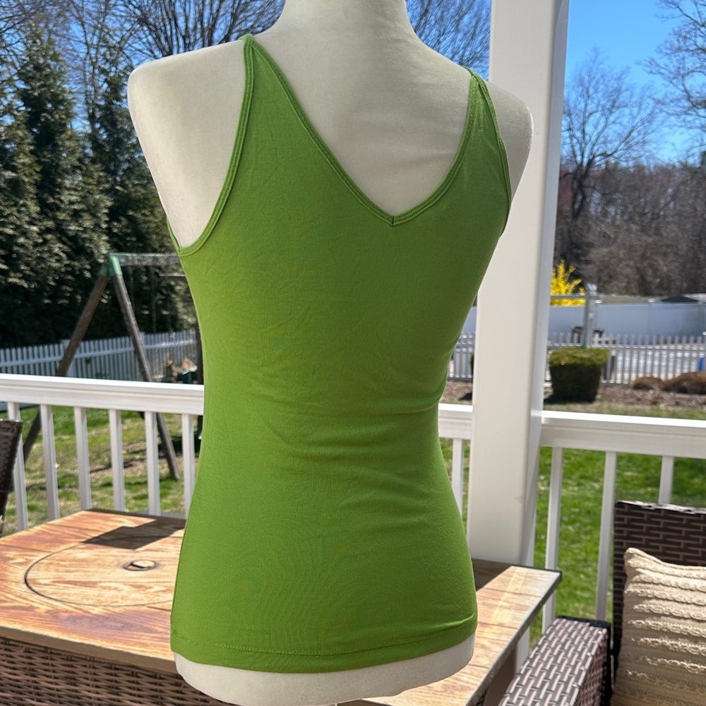 Vintage PINK Victoria's Secret Green V‑Neck Spaghetti Strap Tank - Picture 5 of 6